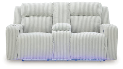 Forest Lake Alloy Power Reclining Loveseat with Console - PC6420318