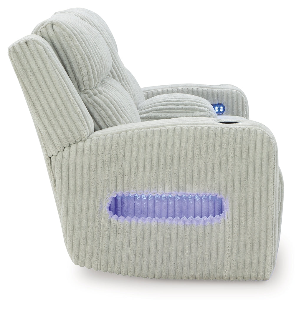 Forest Lake Alloy Power Reclining Loveseat with Console - PC6420318