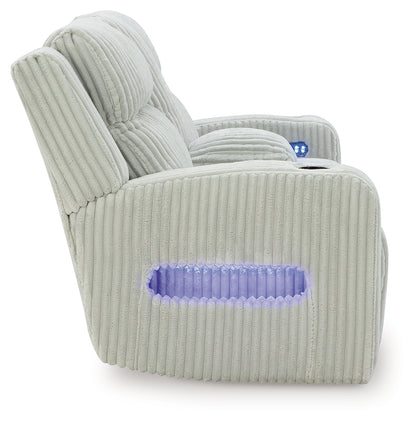 Forest Lake Alloy Power Reclining Loveseat with Console - PC6420318