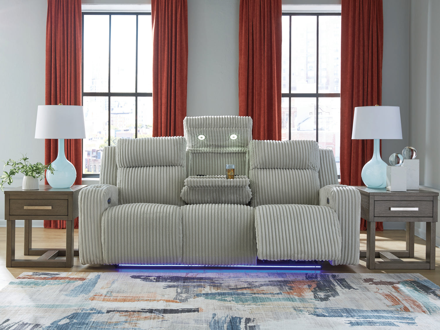 Forest Lake Alloy Power Reclining Sofa - PC6420315