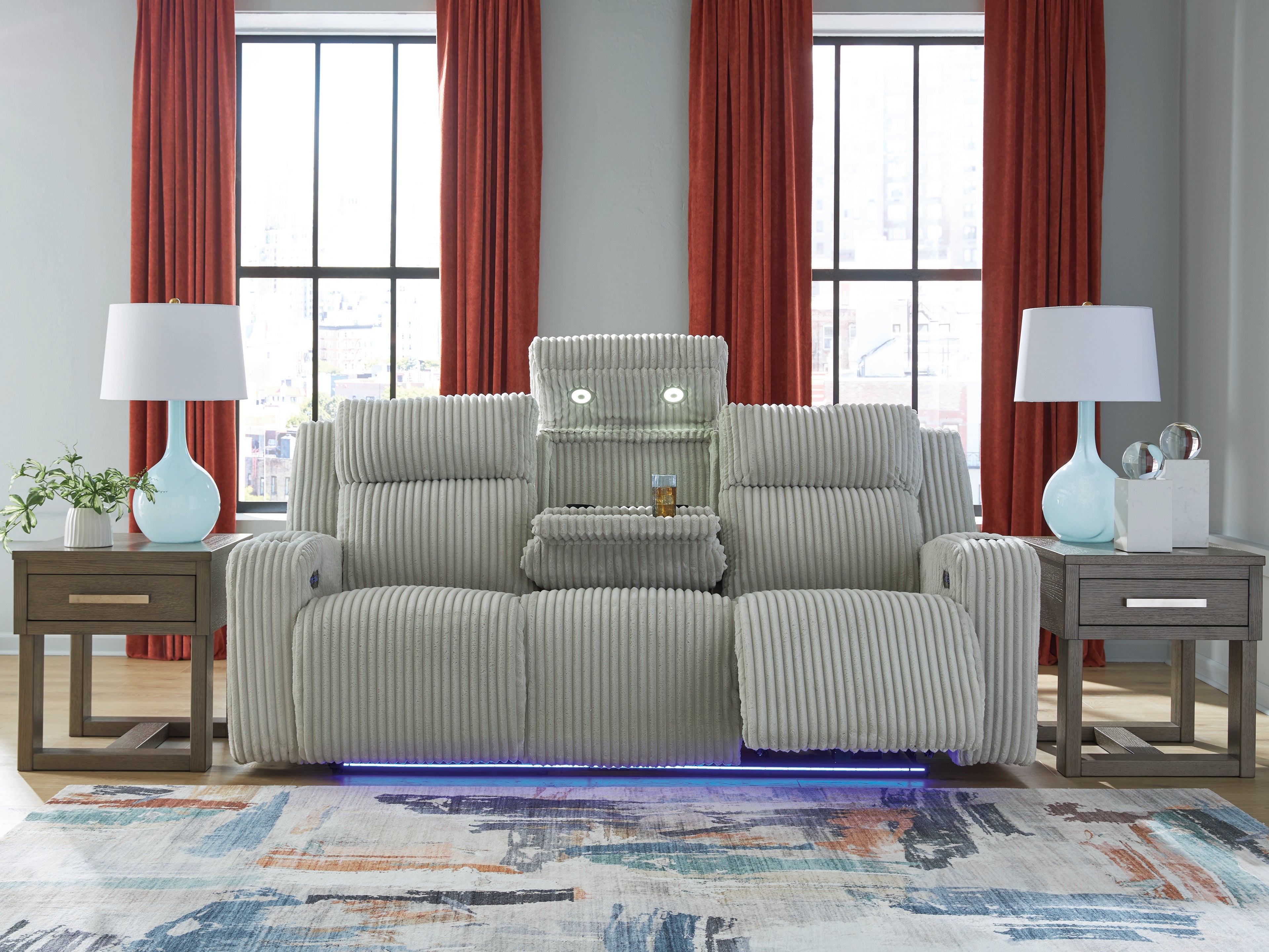 Forest Lake Alloy Power Reclining Sofa - PC6420315