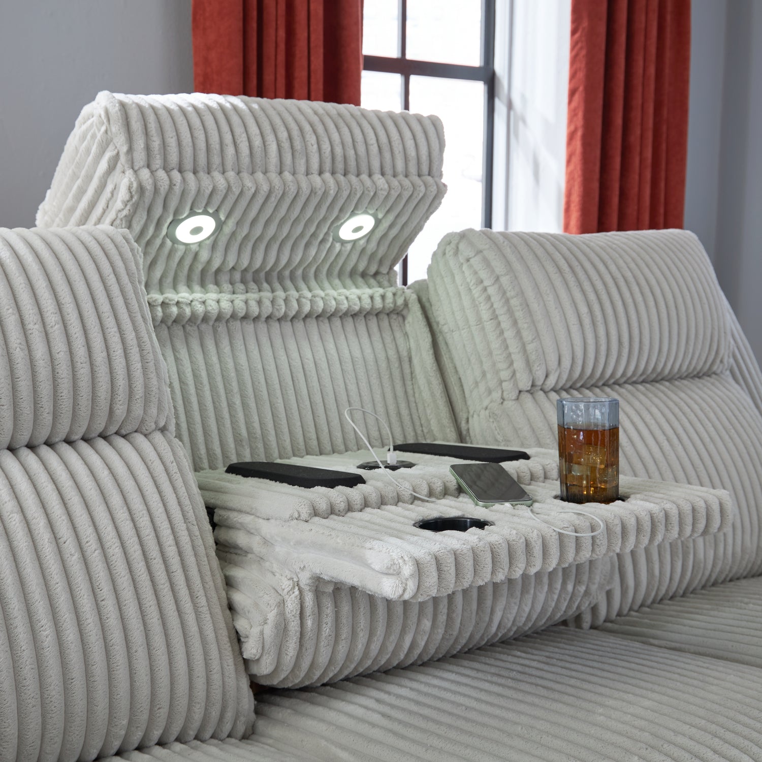 Forest Lake Alloy Power Reclining Sofa - PC6420315