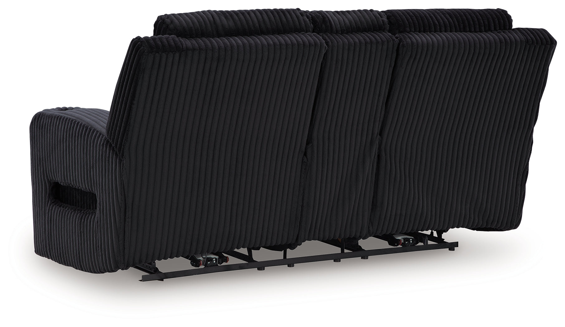 Forest Lake Black Power Reclining Loveseat with Console - PC6420218