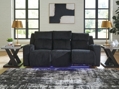Forest Lake Black Power Reclining Sofa - PC6420215