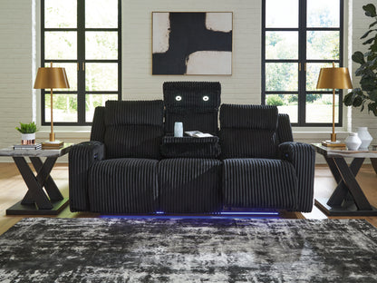 Forest Lake Black Power Reclining Sofa - PC6420215