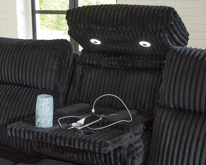 Forest Lake Black Power Reclining Sofa - PC6420215