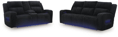 Forest Lake Sofa and Loveseat in Black from Ashley - Luna Furniture