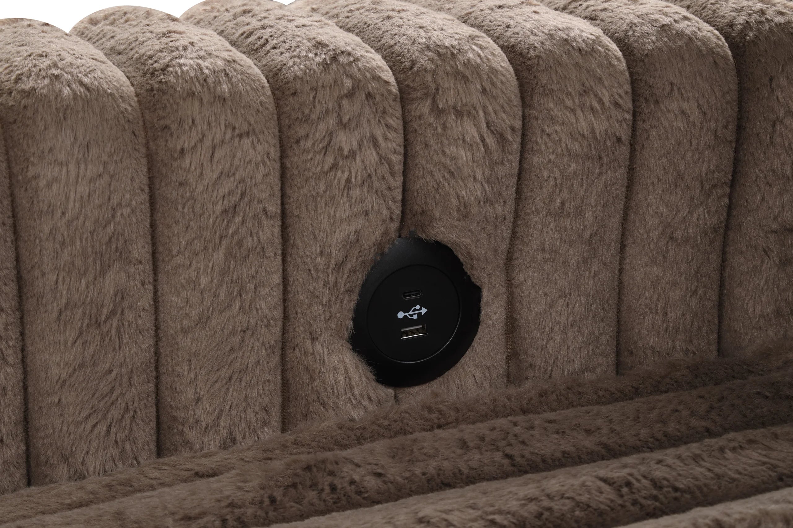 Forever Mocha Sectional With Pull-Out Bed - FOREVER MOCHA
