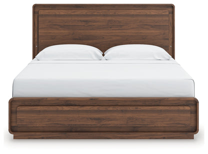 Fortlorn King Panel Bed and 2 Nightstands - PCB386B9