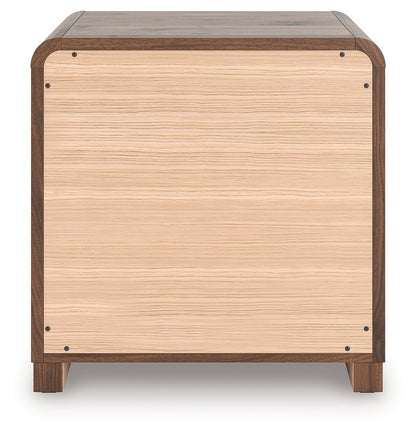 Fortlorn King Panel Bed and 2 Nightstands - PCB386B9