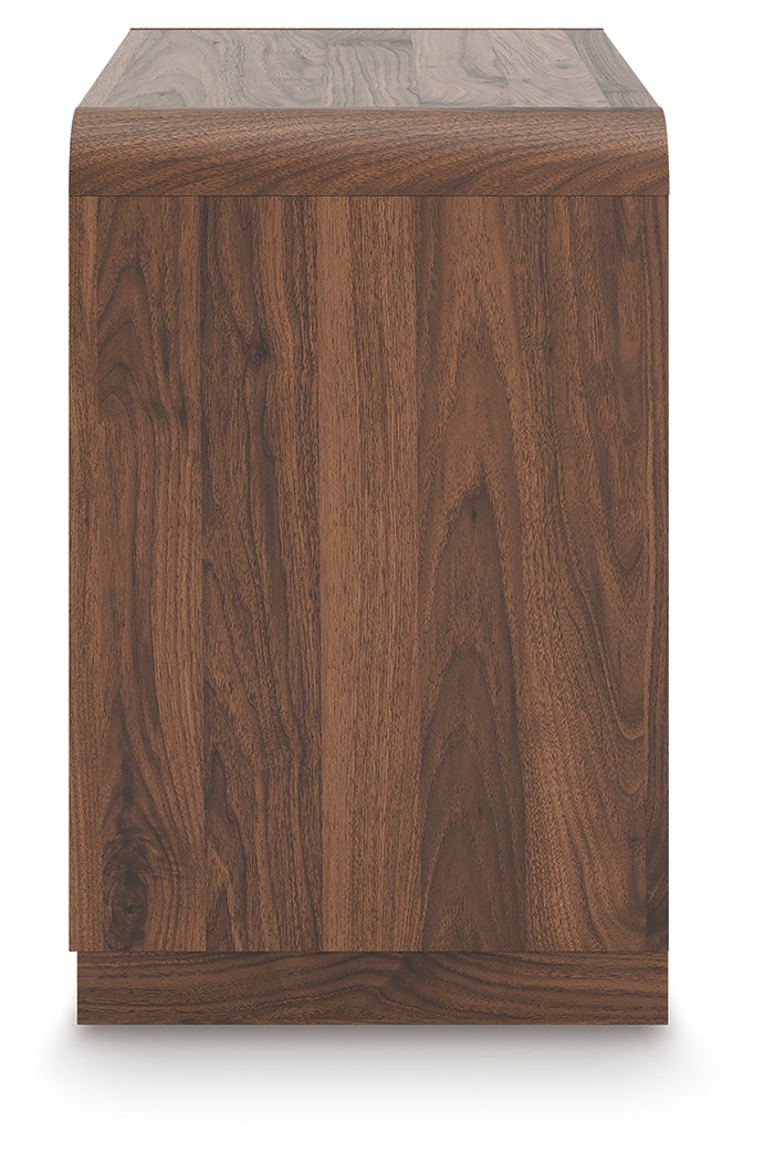 Fortlorn King Panel Bed and 2 Nightstands - PCB386B9