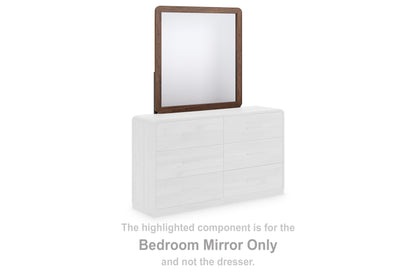 Fortlorn Walnut Brown Bedroom Mirror - PCB386-36