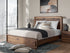 Fortlorn Walnut Brown California King Panel Bed - PCB386B5