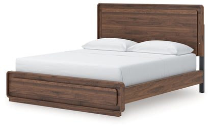 Fortlorn Walnut Brown California King Panel Bed - PCB386B5