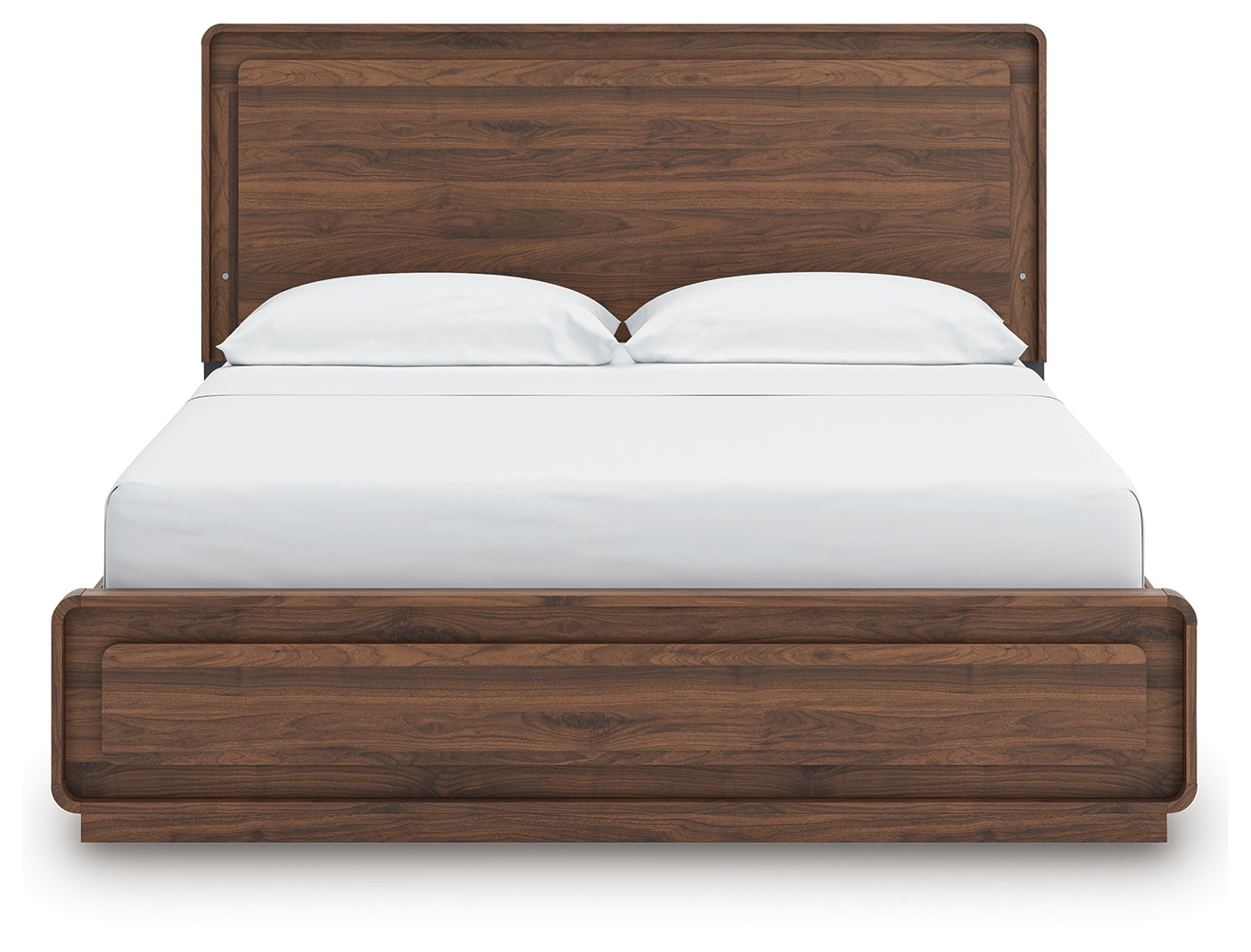 Fortlorn Walnut Brown California King Panel Bed - PCB386B5