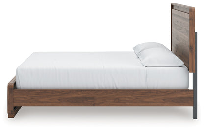 Fortlorn Walnut Brown California King Panel Bed - PCB386B5