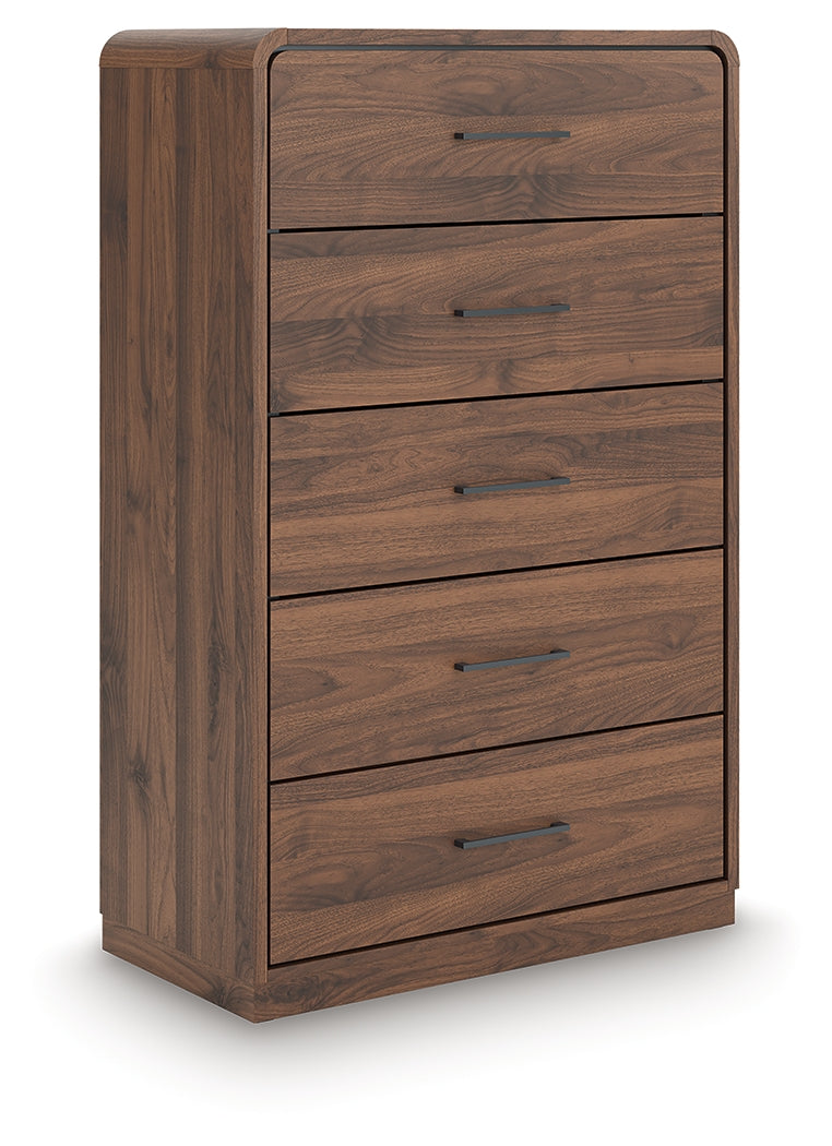 Fortlorn Walnut Brown Chest of Drawers - PCB386-46