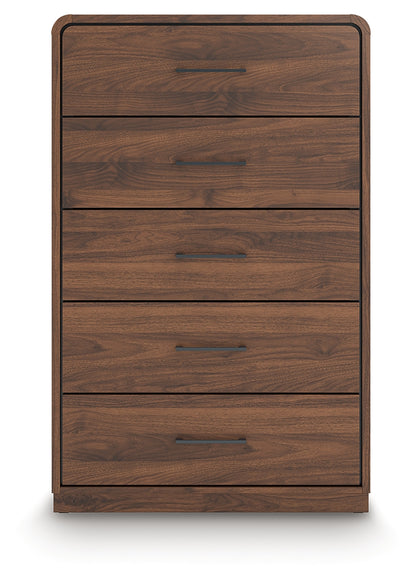 Fortlorn Walnut Brown Chest of Drawers - PCB386-46