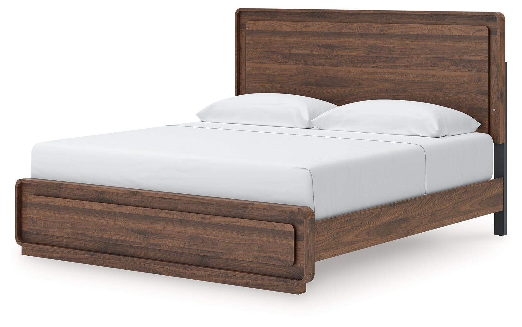 Fortlorn Walnut Brown King Panel Bed - PCB386B4