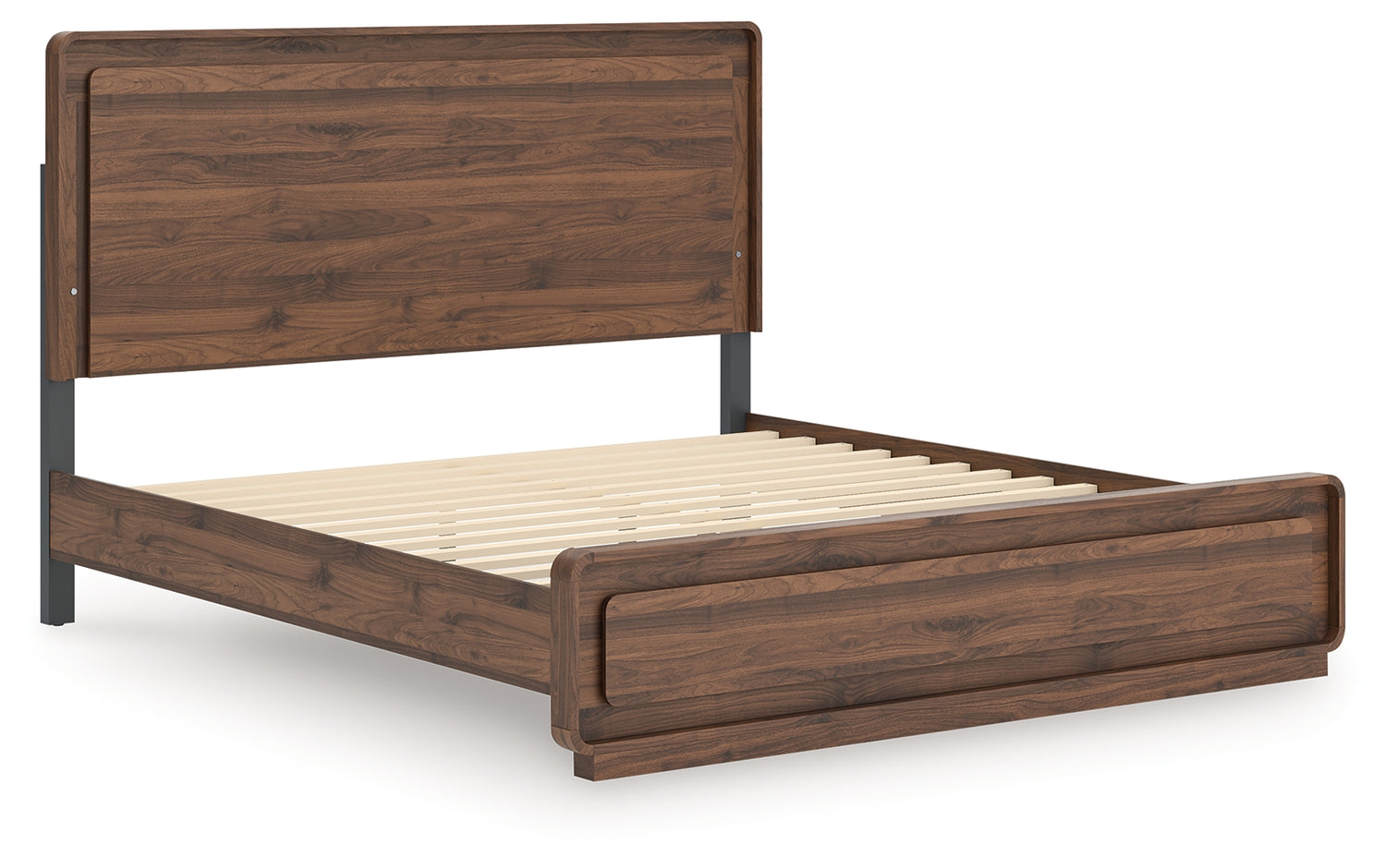 Fortlorn Walnut Brown King Panel Bed - PCB386B4