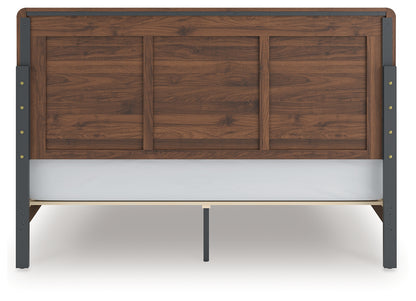 Fortlorn Walnut Brown King Panel Bed - PCB386B4