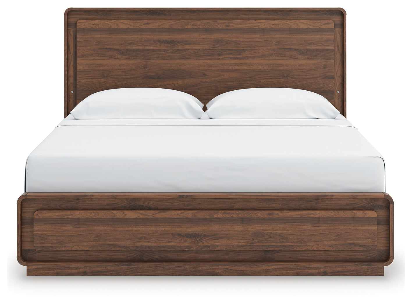 Fortlorn Walnut Brown King Panel Bed - PCB386B4