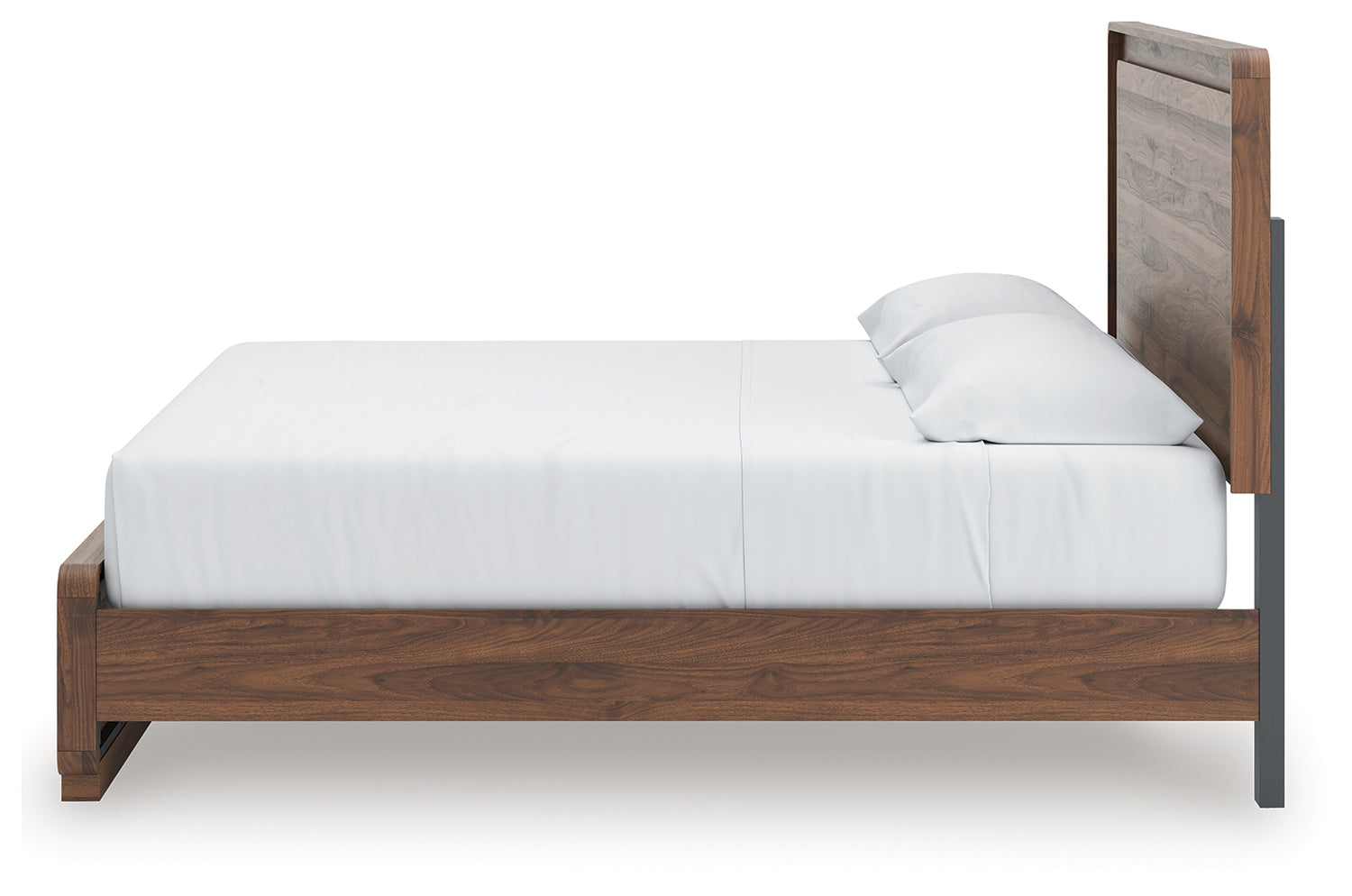 Fortlorn Walnut Brown King Panel Bed - PCB386B4