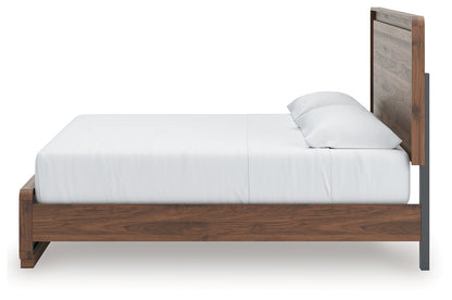 Fortlorn Walnut Brown King Panel Bed - PCB386B4