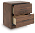 Fortlorn Walnut Brown Nightstand - PCB386-92