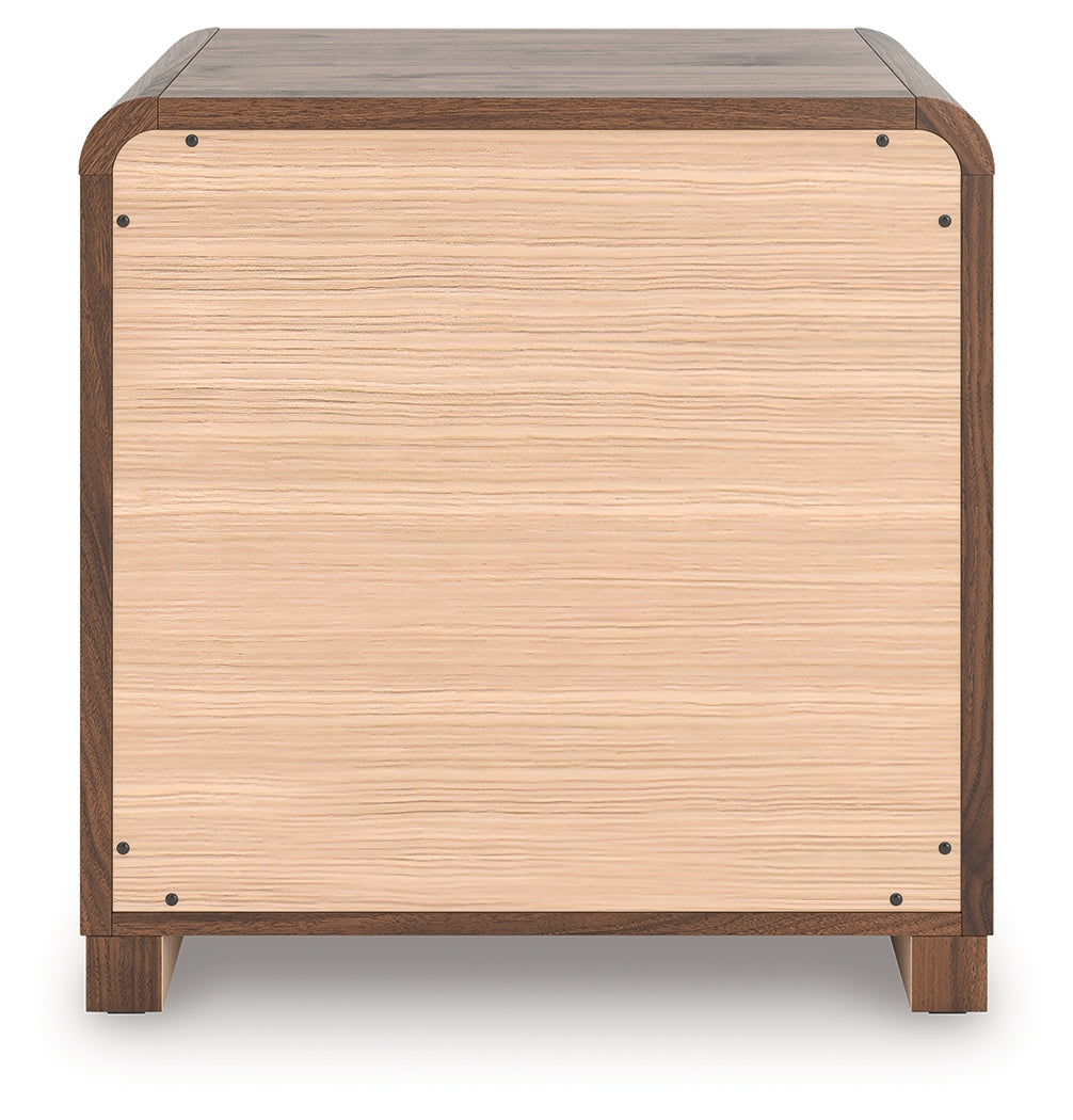 Fortlorn Walnut Brown Nightstand - PCB386-92