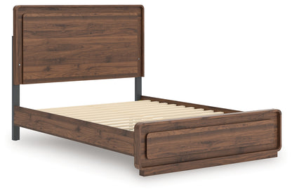 Fortlorn Walnut Brown Queen Panel Bed - PCB386B2