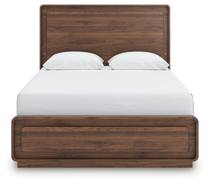 Fortlorn Walnut Brown Queen Panel Bed - PCB386B2