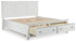 Fortman White California King Panel Storage Bed - B680B23