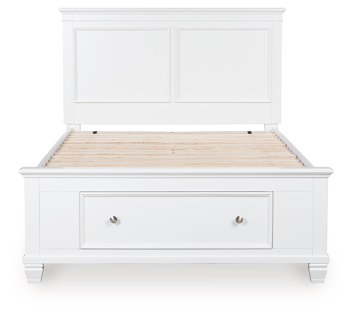 Fortman White Full Panel Storage Bed - B680B25