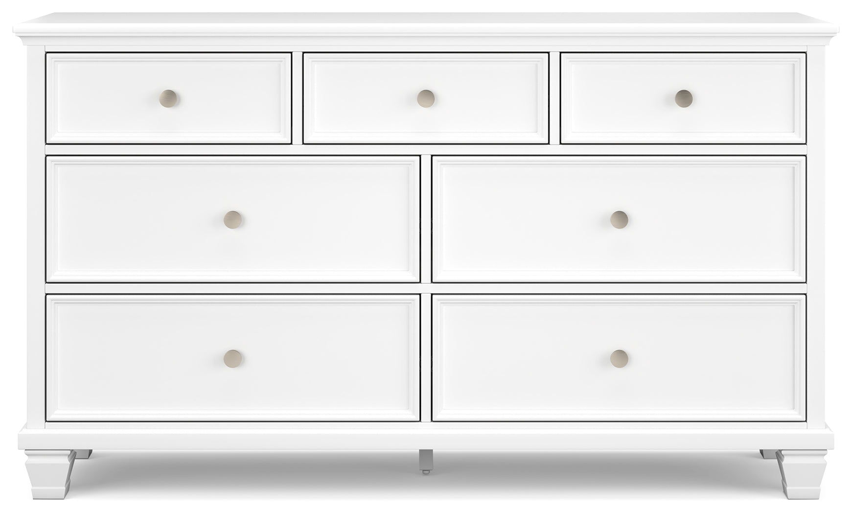 Fortman White King Panel Bed, Dresser and 2 Nightstands - B680B15