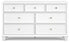 Fortman White King Panel Bed, Dresser and 2 Nightstands - B680B15
