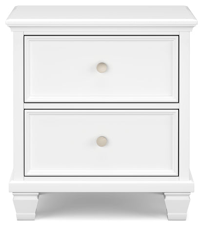 Fortman White King Panel Bed, Dresser and 2 Nightstands - B680B15