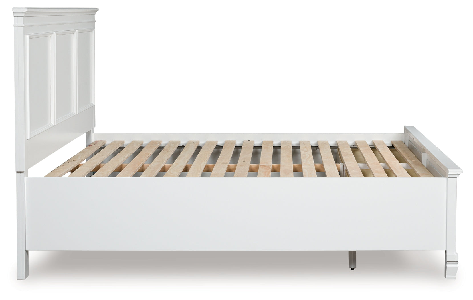 Fortman White King Panel Storage Bed - B680B22