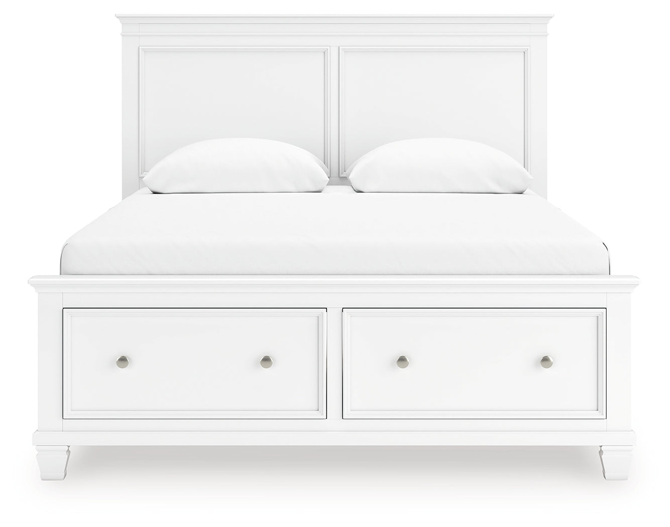 Fortman White Queen Panel Storage Bed - B680B20