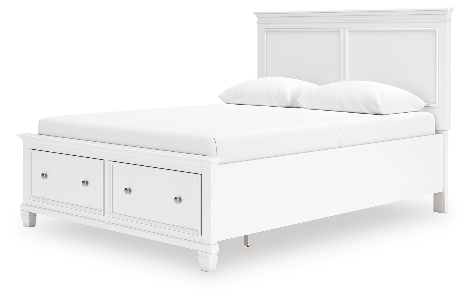 Fortman White Queen Panel Storage Bed - B680B20