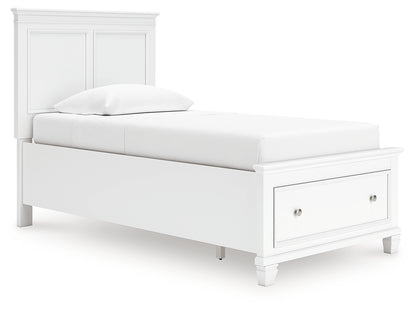 Fortman White Twin Panel Storage Bed - B680B24