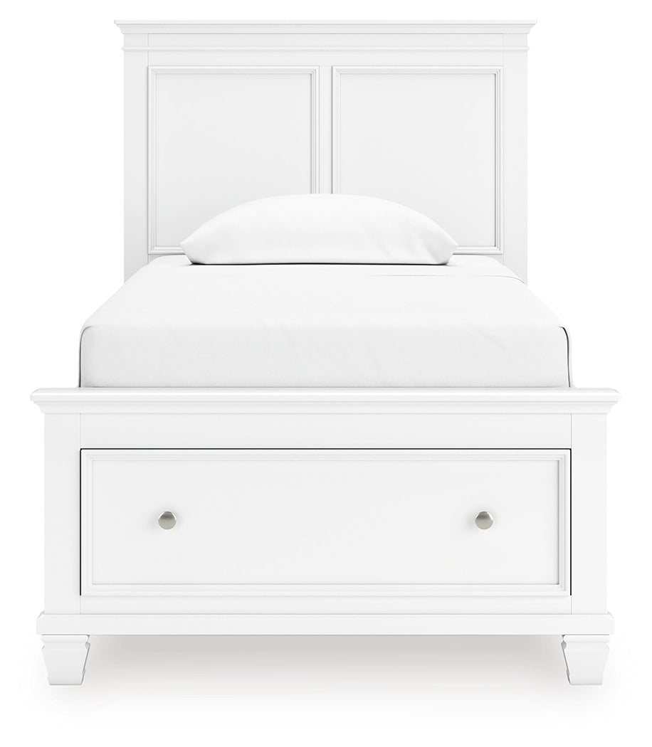 Fortman White Twin Panel Storage Bed - B680B24