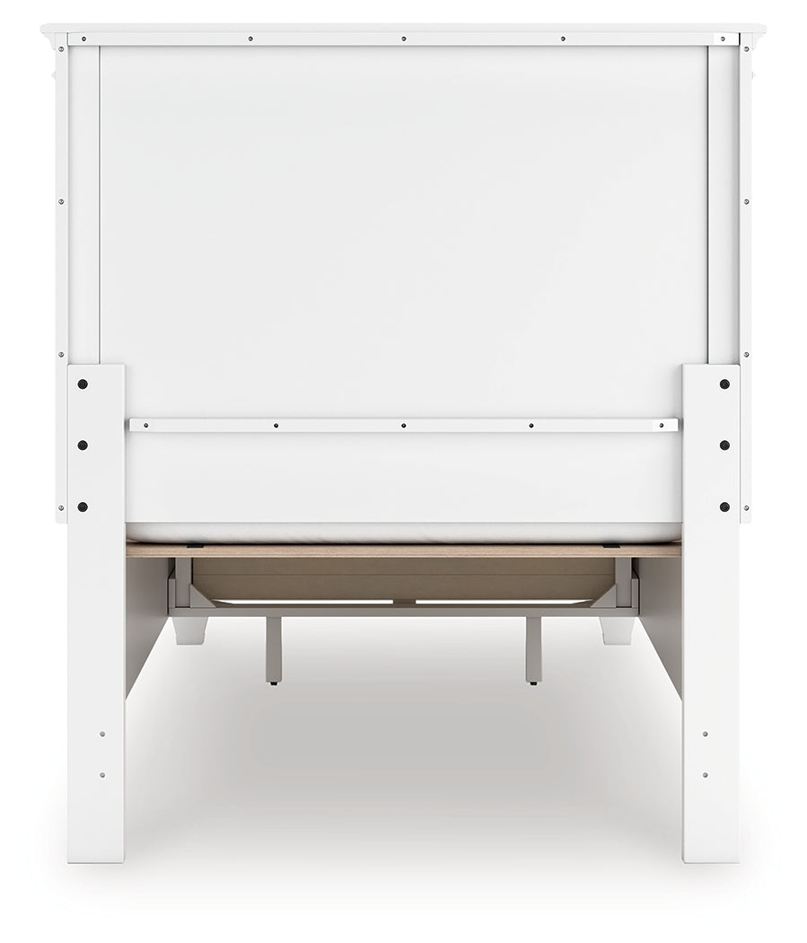 Fortman White Twin Panel Storage Bed - B680B24