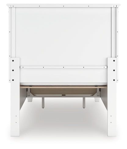 Fortman White Twin Panel Storage Bed - B680B24