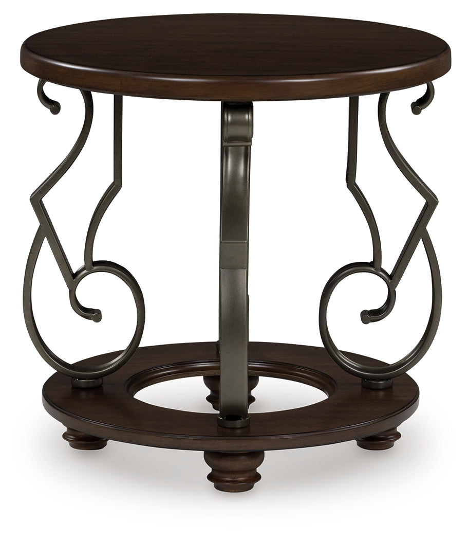 Frallyn Coffee Table and 2 Ends - T623T1