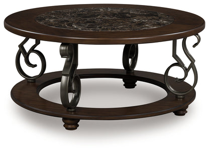 Frallyn Coffee Table and 2 Ends - T623T1