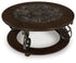 Frallyn Dark Brown Coffee Table - T623-8