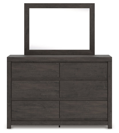 Fraluna Charcoal Dresser and Mirror - PCB3370B1