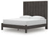 Fraluna Charcoal King Panel Bed - PCB3370B8