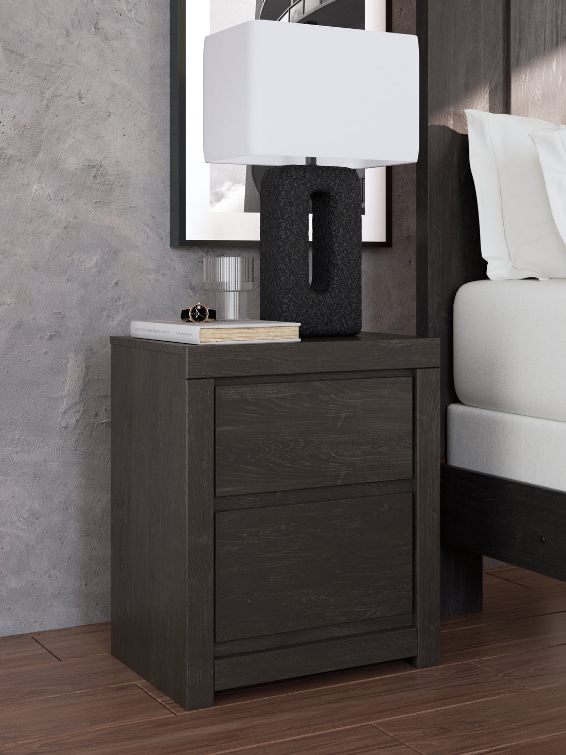 Fraluna Charcoal Nightstand - PCB3370-92
